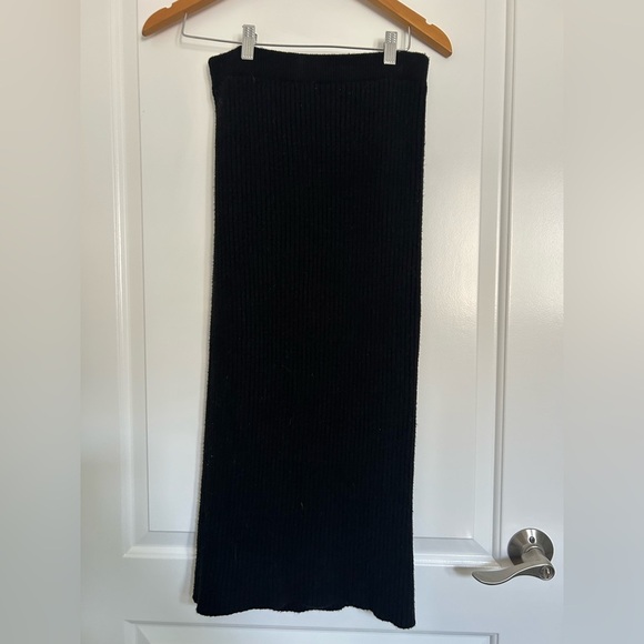 Zara ribbed knit slit midi skirt size small NWOT - Picture 5 of 9